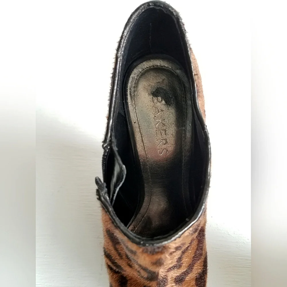 Open Toe Leopard Platform Bootie